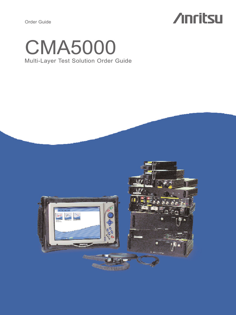 CMA5000 Multi-Layer Test Order Guide | PDF | Telecommunications ...