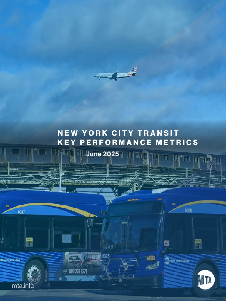 NYC Transit Performance Metrics June 2025 | PDF | New York City ...