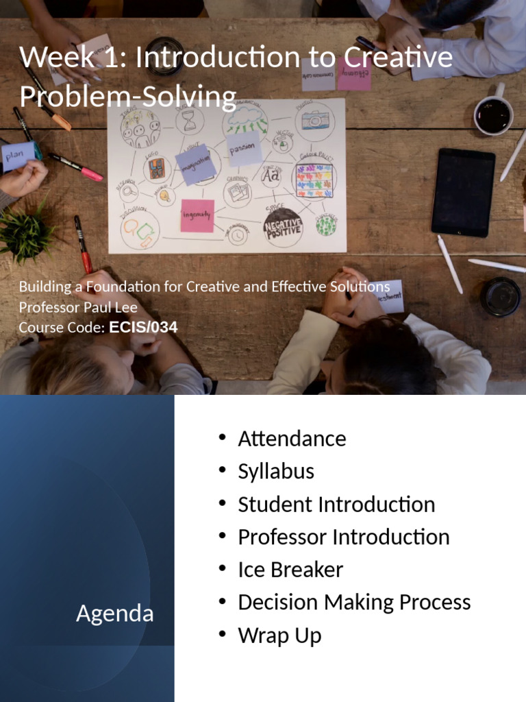 Week 1 Creative Problem Solving | PDF