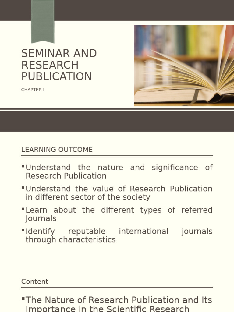Understanding Research Publication Types | PDF | Open Access | Academic ...