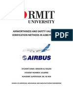 Airworthiness and Safety Validation Verification Methods in A380 Program