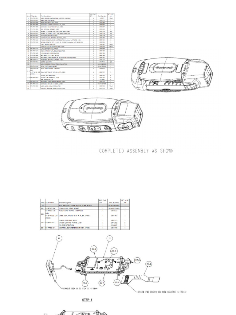 A730x - Drawings Assembly | PDF