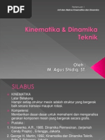 Download Kinematika  Dinamika Teknik Pert1 by Rizky Rahman SN93359251 doc pdf