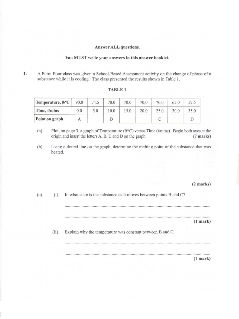 Form 4 Physics Worksheet - Saraswati Vidya Niketan | PDF