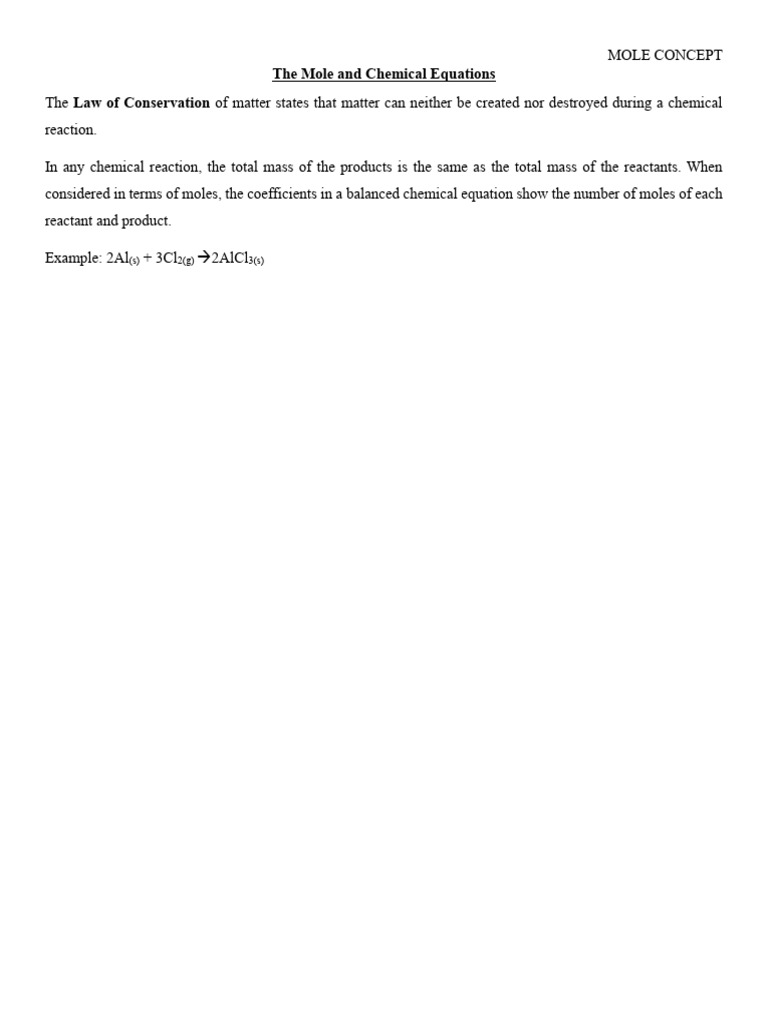 Understanding Moles in Chemistry | PDF | Mole (Unit) | Molecules