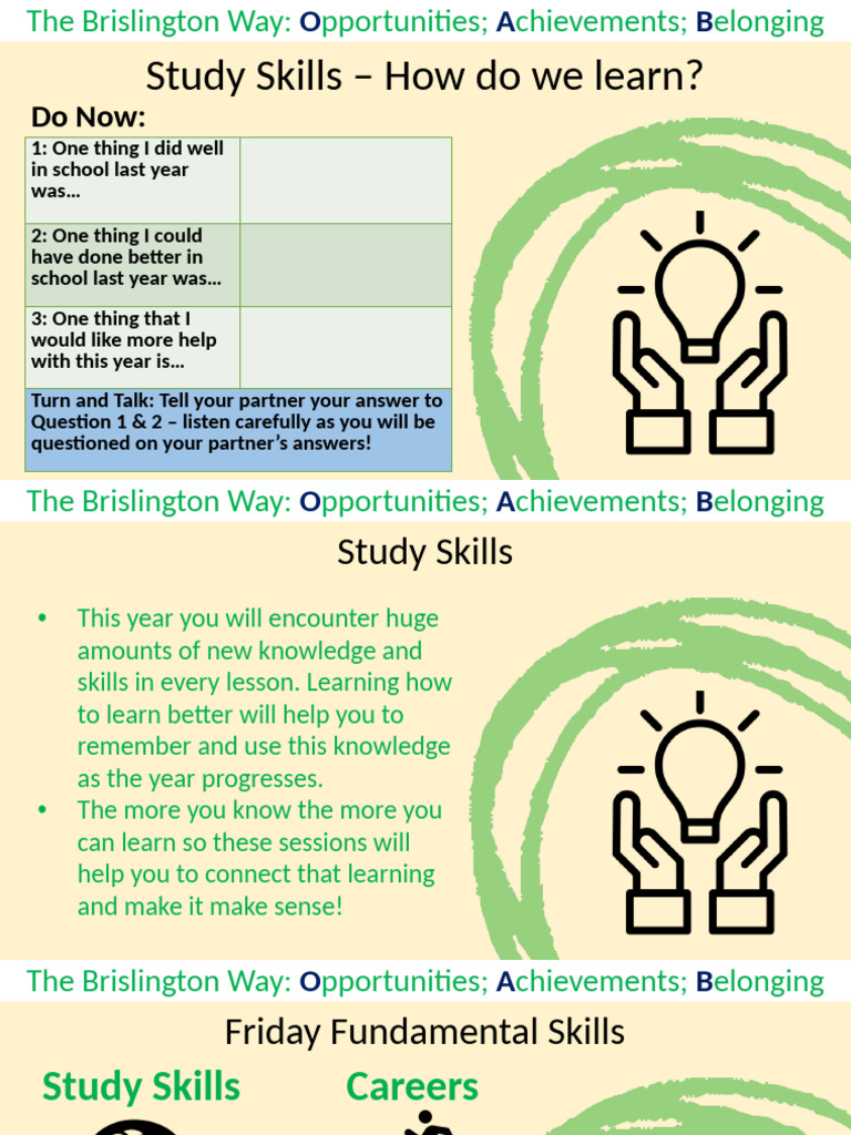 Study Skills - How We Learn | PDF | Metacognition | Behavior Modification