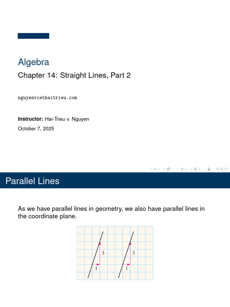 October 10 - Chapter 14 - Straight Lines, Part 2 | PDF | Line (Geometry ...