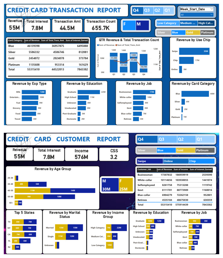 Credit Card Transaction Revenue Report | PDF