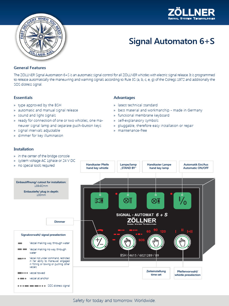 ZÖLLNER Signal Automaton 6+S Overview | PDF | Electronics | Electric Power