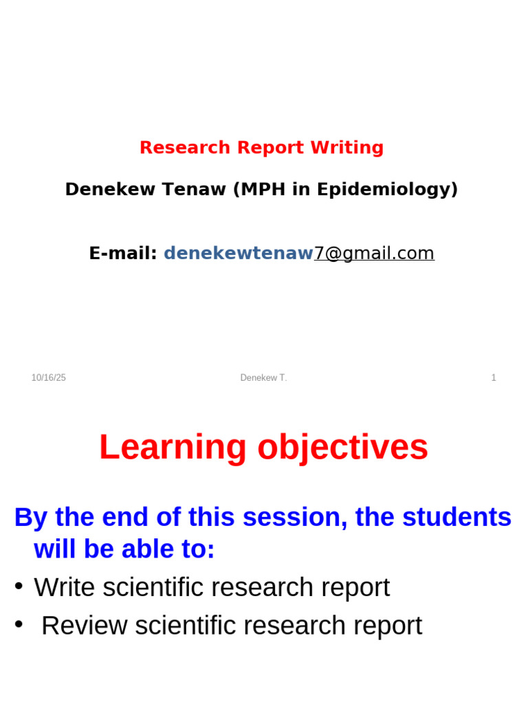 Research Report Writing | PDF | Abstract (Summary) | Analysis
