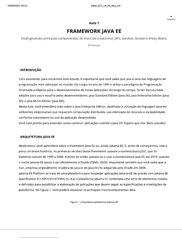 4 - Frameworks para Desenvolvimento de Software | PDF