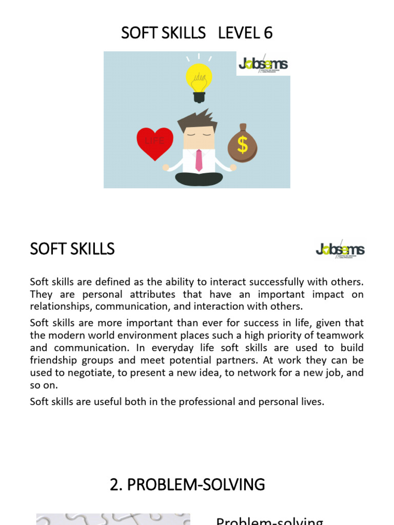 Essential Soft Skills for Problem-Solving | PDF | Skill | Social Psychology