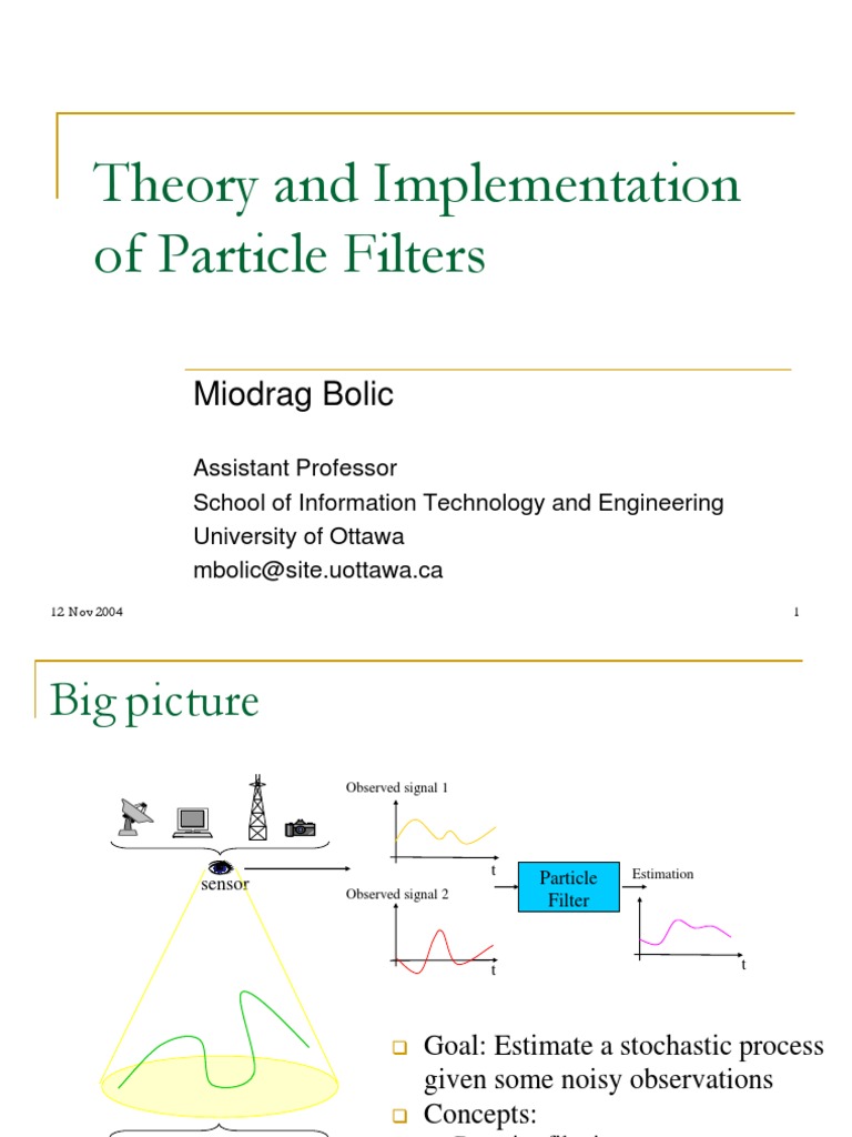 Theory and Implementation of Particle Filters | PDF | Monte Carlo ...