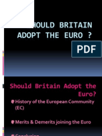 Should Britain Adopt The Euro