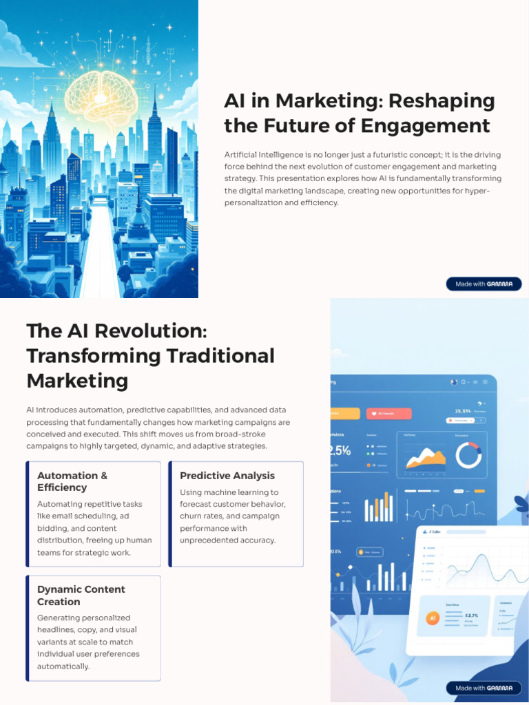 AI in Marketing Reshaping The Future of Engagement | PDF | Artificial ...