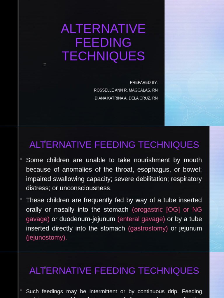 Alternative Feeding Techniques for Children | PDF | Breast Milk ...