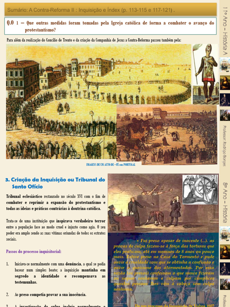 Inquisição e Índex na Contra-Reforma | PDF | Inquisição | Protestantismo