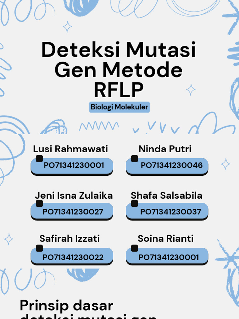 Deteksi Mutasi Gen dengan RFLP | PDF