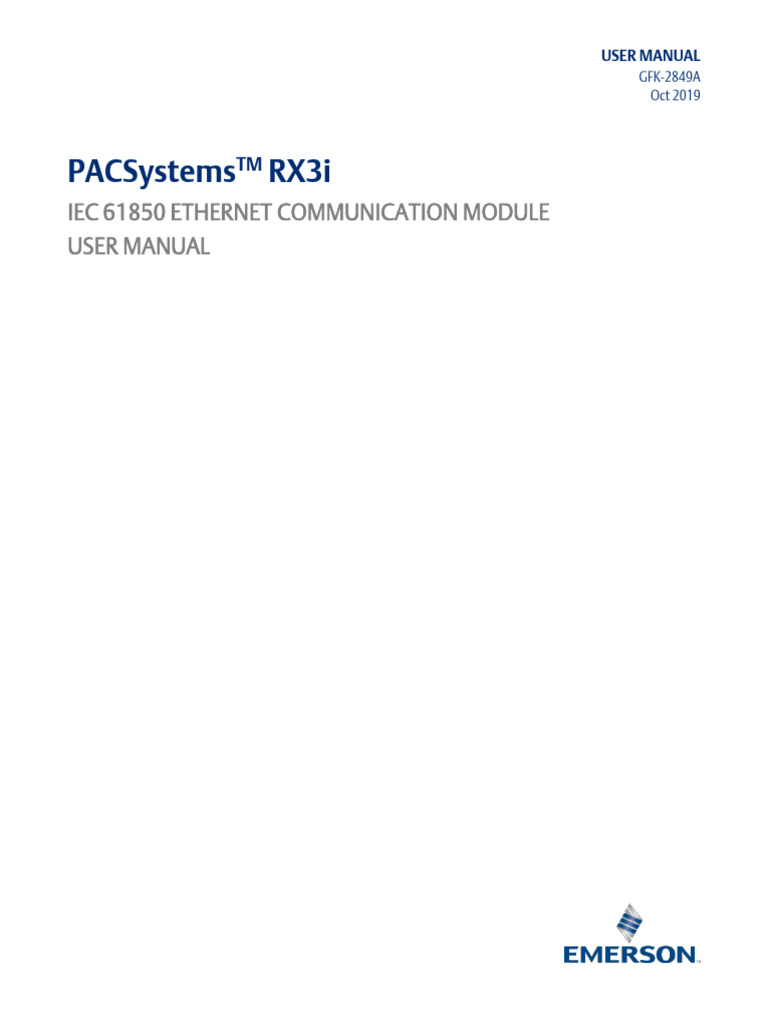 RX3i IEC 61850 Module User Manual | PDF | Computer Network | Network ...