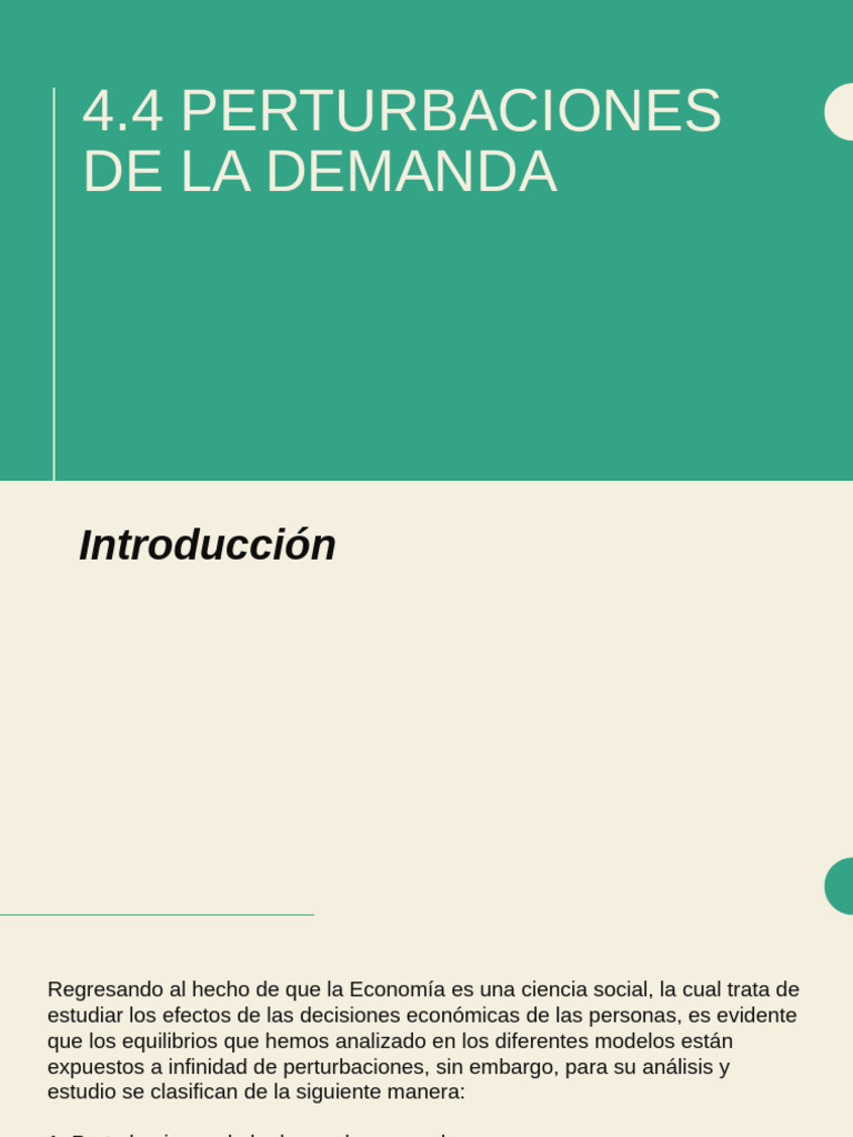Perturbaciones de la Demanda Agregada | PDF | La política fiscal | La ...