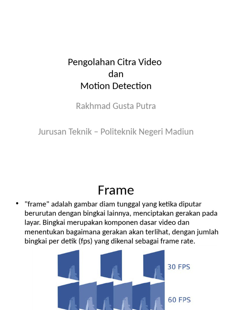 Video Motion Detection with OpenCV | PDF | Image Segmentation | Algorithms