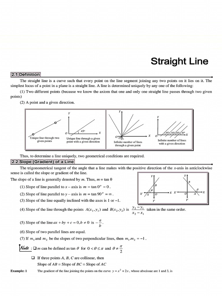 Short Notes of ST Line | PDF