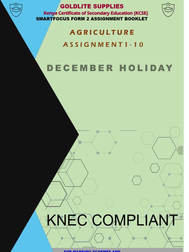 KCSE Agriculture Assignments Guide | PDF | Fertilizer | Plant Nursery