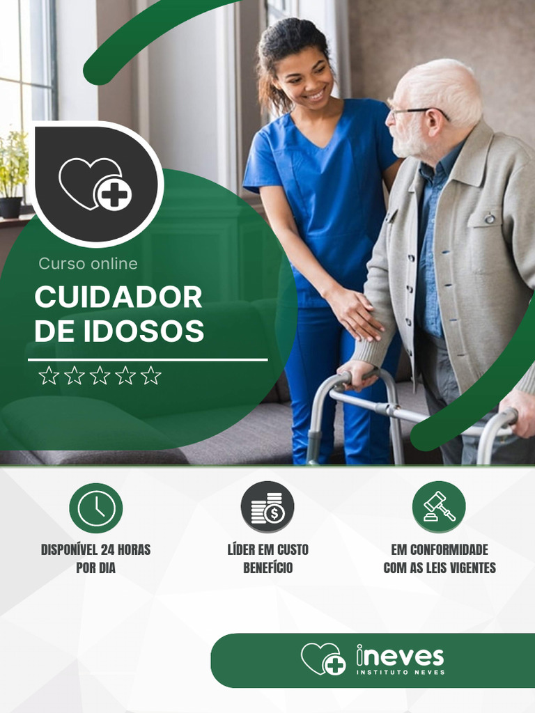 Curso Online: Cuidador de Idosos 24h | PDF | Queimadura | Infecção do ...