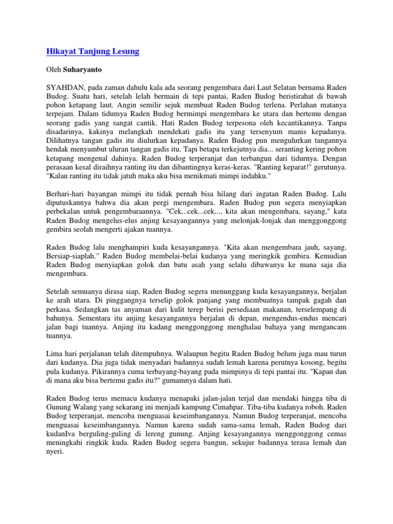 Hikayat Tanjung Lesung