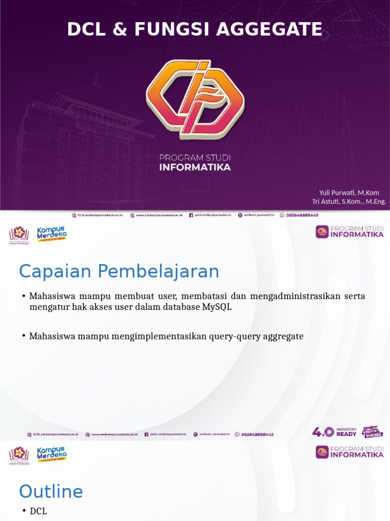 Chapter5 DCL&Aggregate | PDF