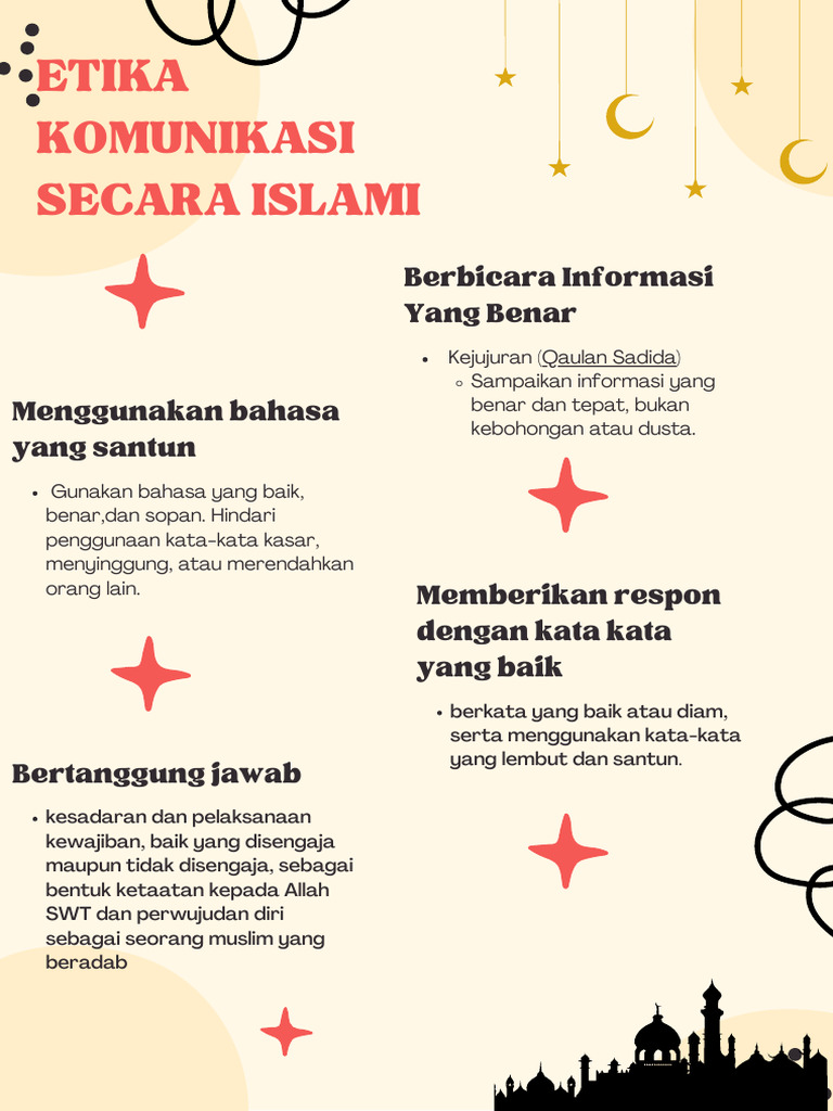 Merah Dan Hitam Ilustrasi Bijak Dalam Menggunakan Media Sosial Poster | PDF