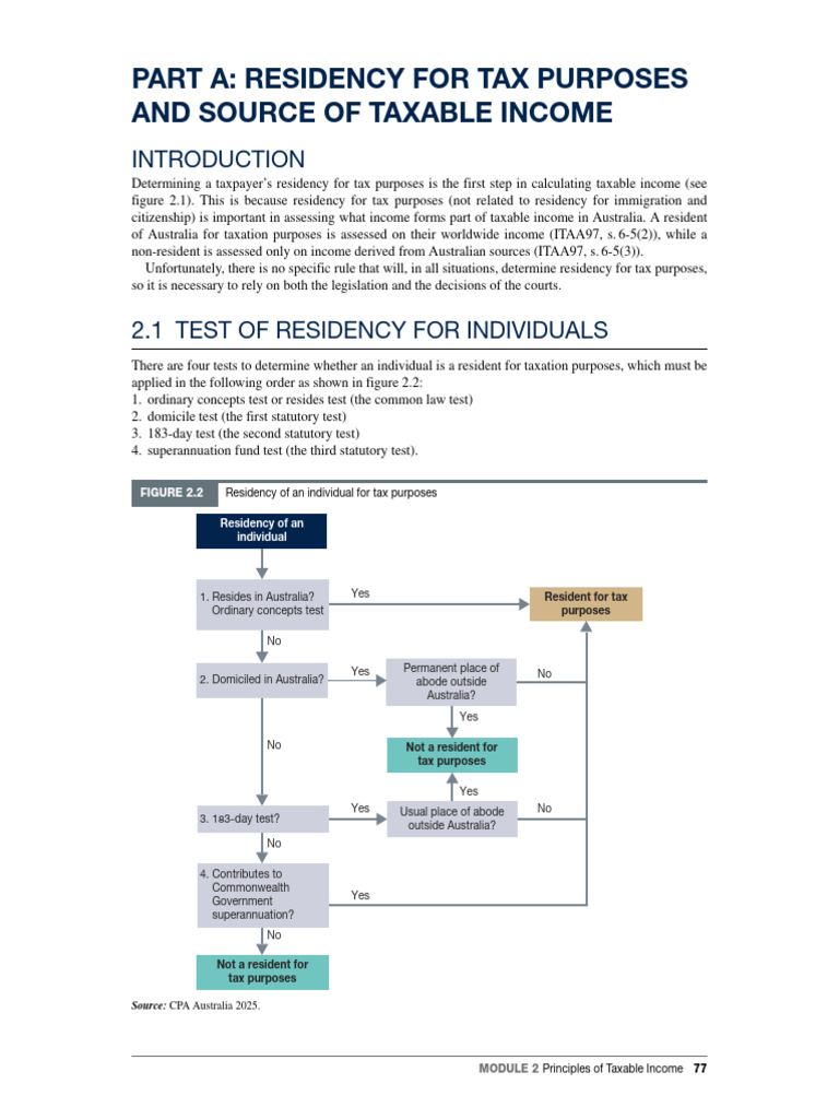 Tax Residency Tests for Individuals in Australia | PDF | Taxes | Income