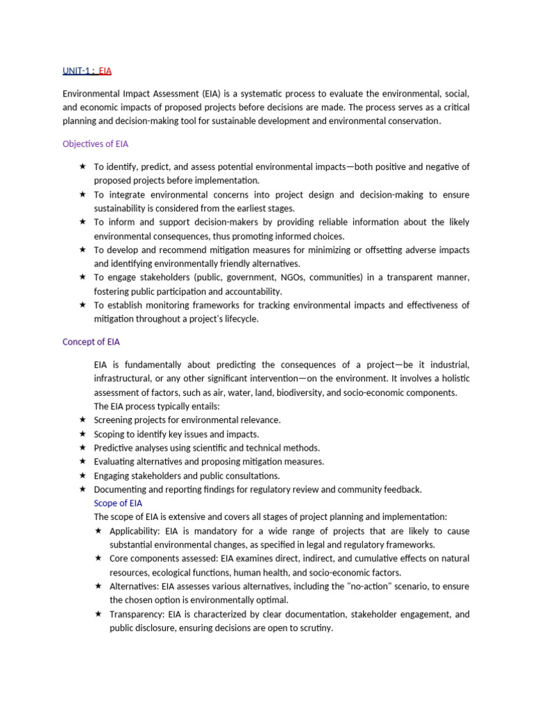 Understanding Environmental Impact Assessment | PDF | Environmental ...