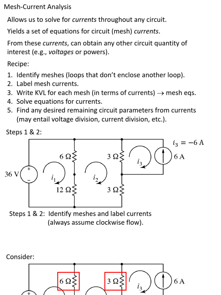 Mesh Analysis | PDF
