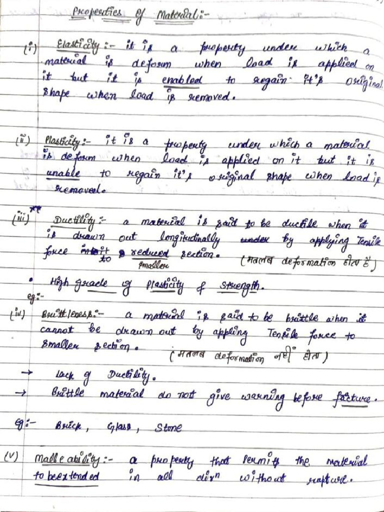 Mechanics Notes For Mid Term | PDF