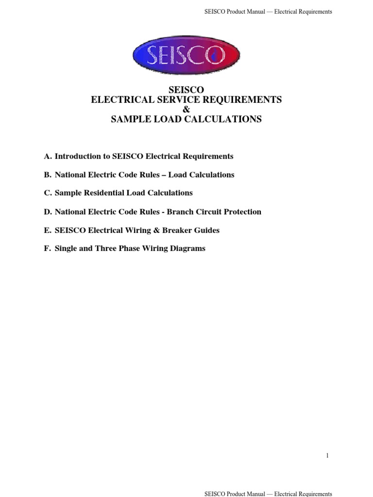 Electrical-Guide Load Calculation | PDF | Water Heating | Home Appliance