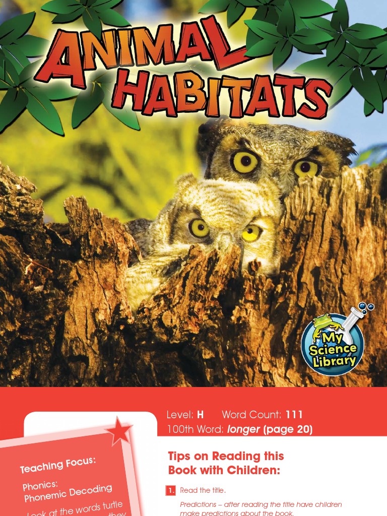 Animal Habitats PDF