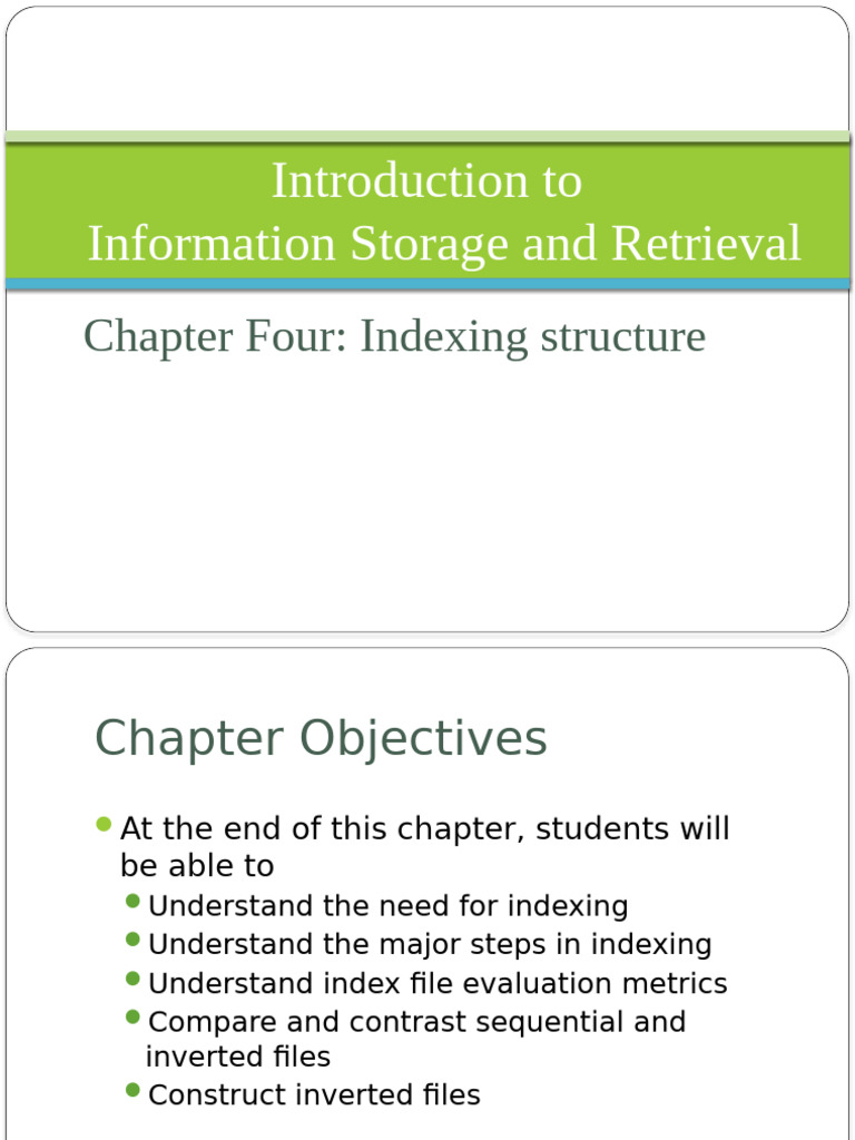Understanding Indexing Structures | PDF | Search Engine Indexing | File ...