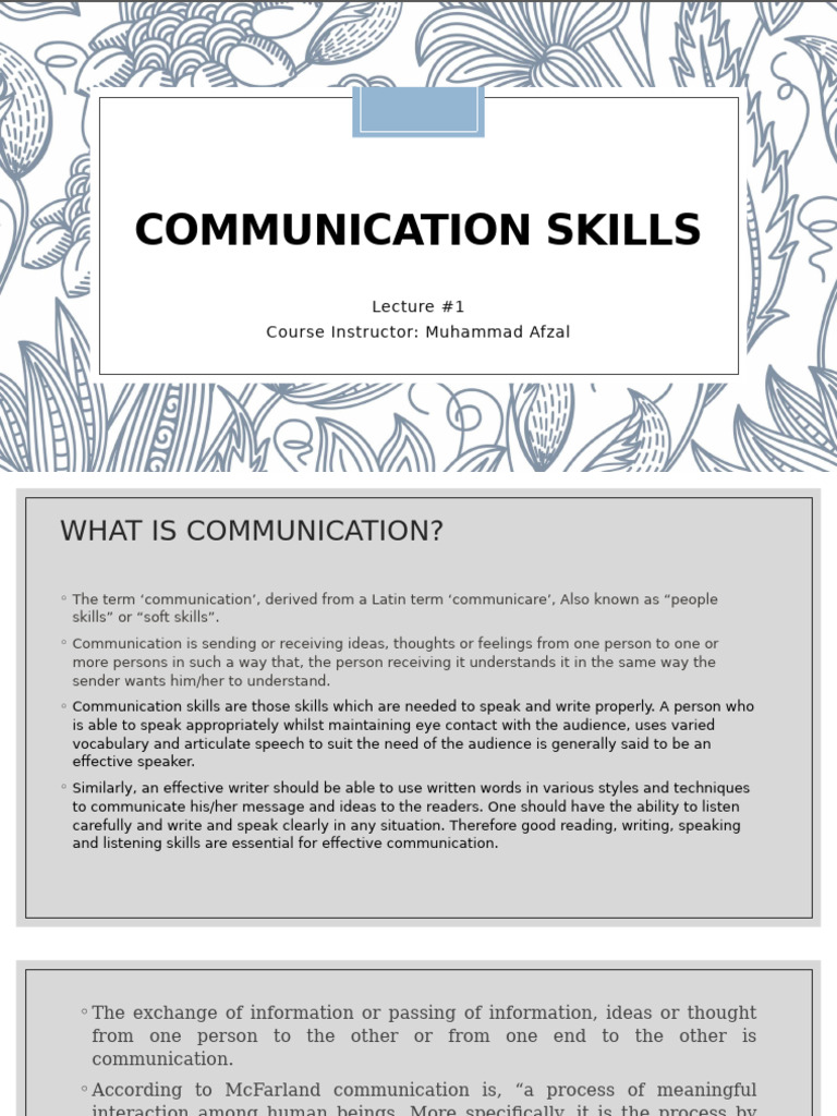 Importance of Communication Skills | PDF | Communication | Employment