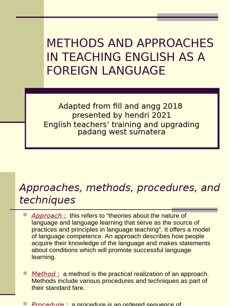 Teaching and Learning Process | PDF | Language Acquisition | Language ...