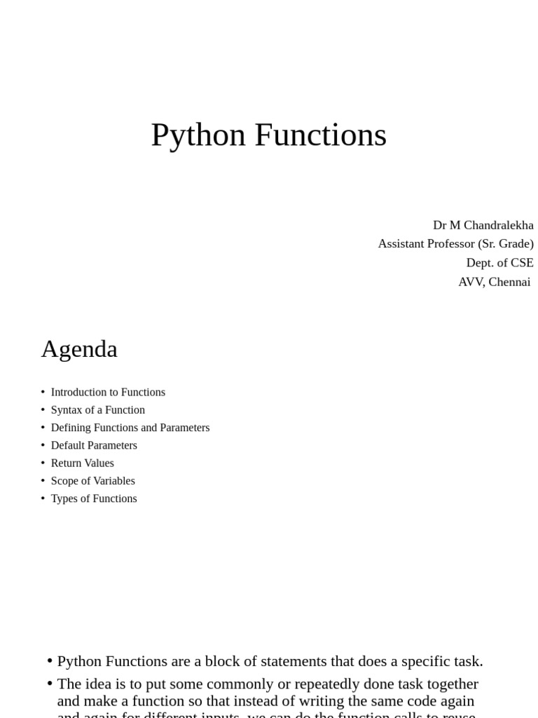 4 Python Functions - PART 1 | PDF | Parameter (Computer Programming ...