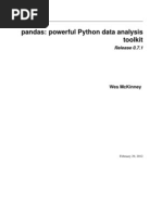 Pandas: Powerful Python Data Analysis Toolkit: Release 0.7.1