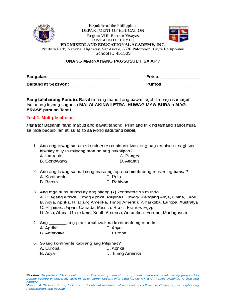 AP 7 Exam | PDF