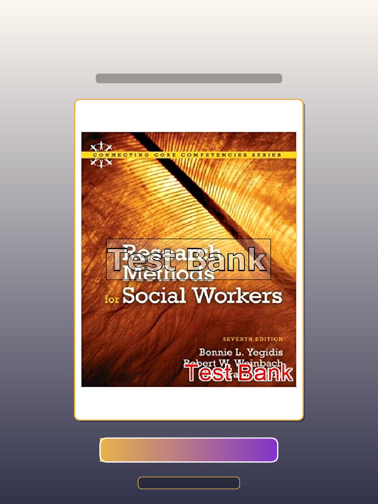 Research Methods For Social Workers 7th Edition Yegidis Ebook and ...