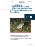 Parametric and Nonparametric Logistic Regressions For Prediction of Presence/Absence of An Amphibian