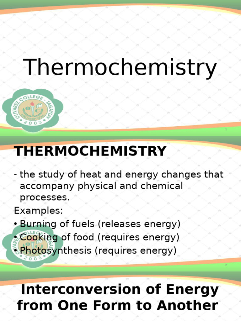 Understanding Thermochemistry Basics | PDF