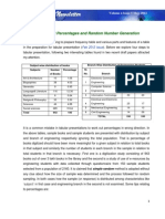  Percentages and Random Number Generation