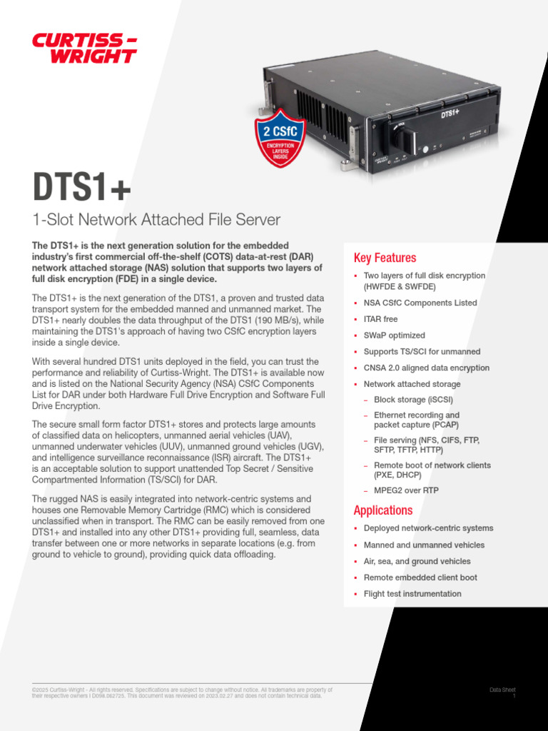 DTS1+ Network Attached Storage Overview | PDF | Computer Network ...