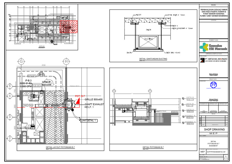 Rencana Detail MEP Basement AC | PDF
