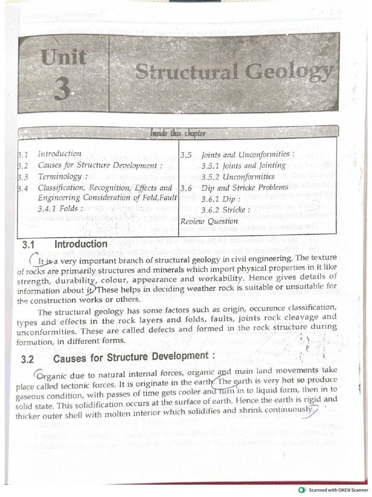 Unit III Structural Geology | PDF